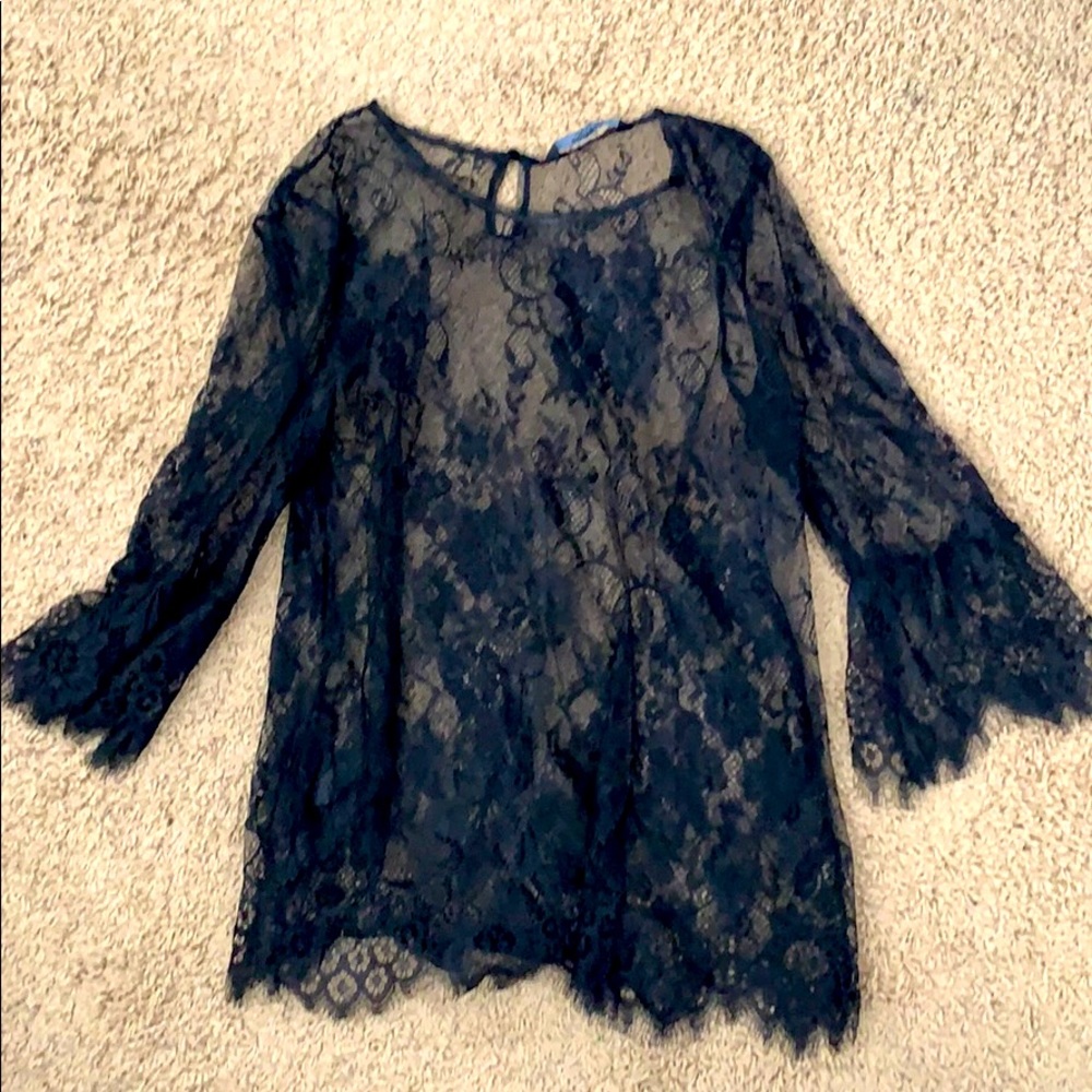 Lace top flowy